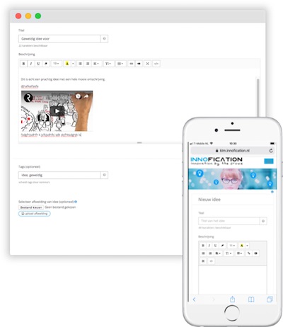 idee in innovatieplatform delen